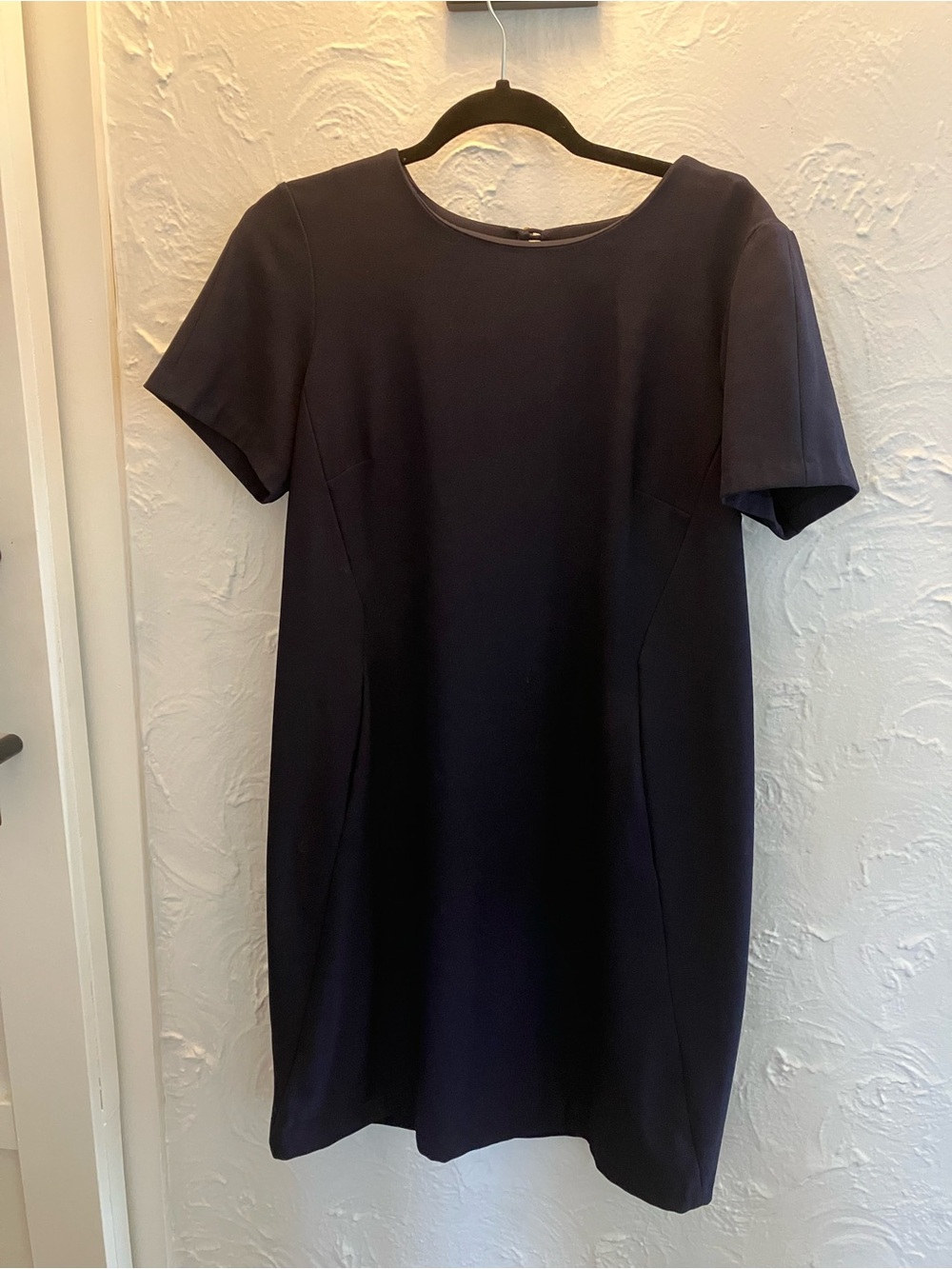 Katherine Barclay Navy Short-Sleeve Shift Dress